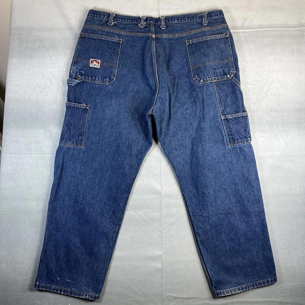 Vintage Ben Davis Carpenter Jeans Mens 44* Blue Medium Wash Workwear Denim - Picture 4 of 10